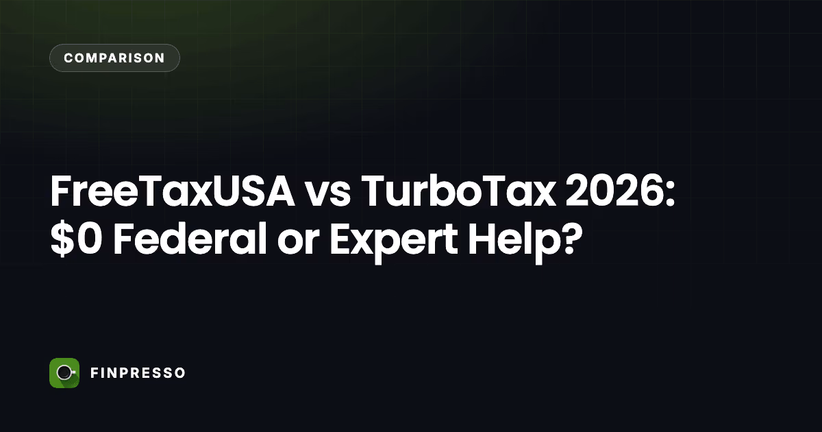 FreeTaxUSA vs TurboTax 2026: $0 Federal or Expert Help?